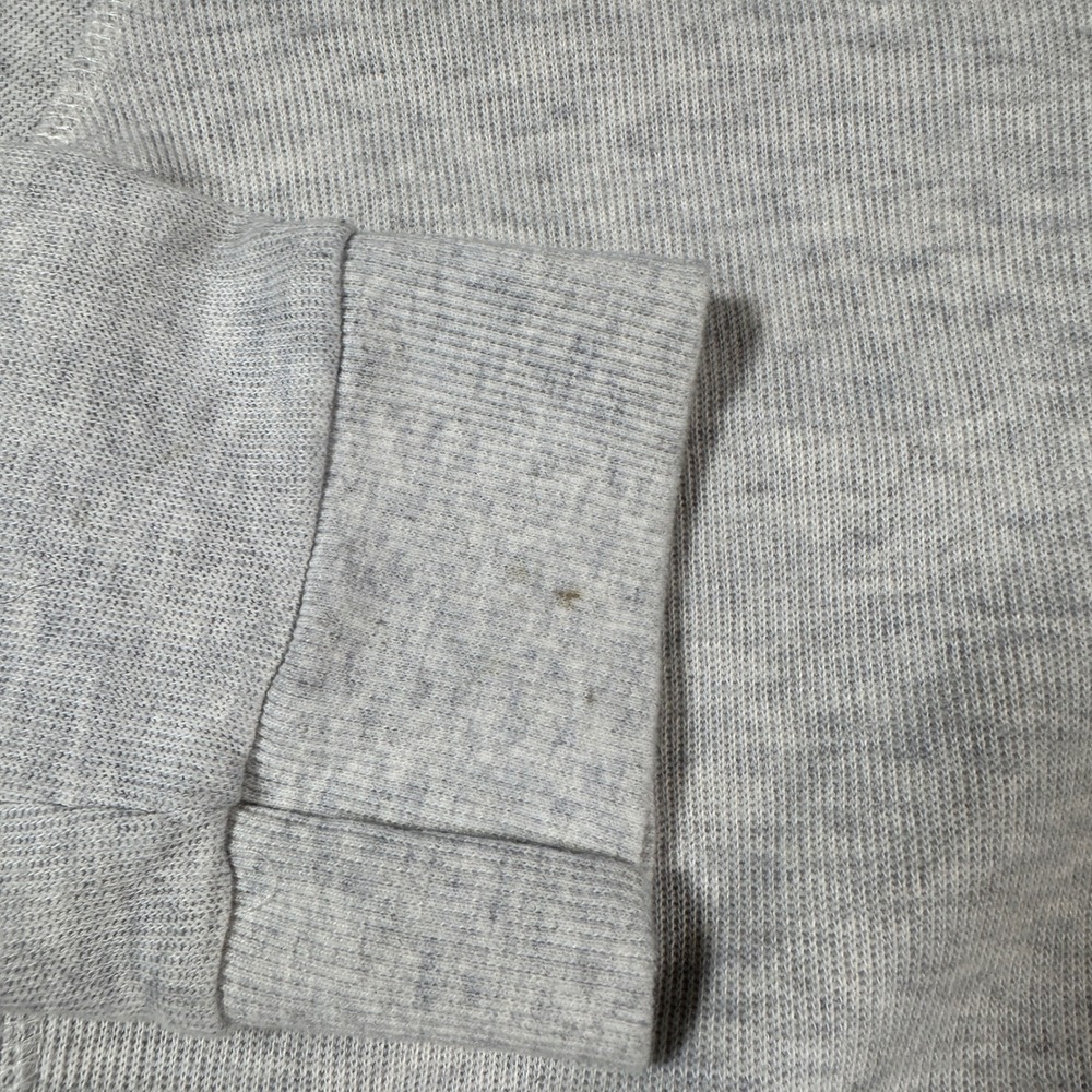 Charles River Pullover Men M Gray Quarter Zip Heathered Cotton Blend Sweatshirt - Picture 8 of 12